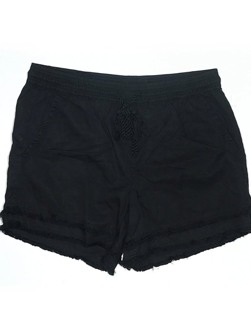 Saks Fifth Avenue Black High Rise Pull-On Shorts Lightweight Size L